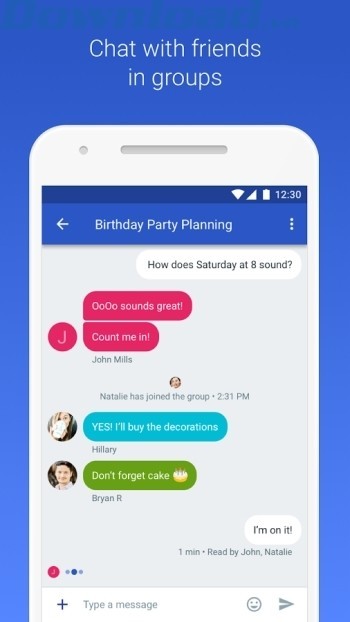 Chat nhóm với bạn bè