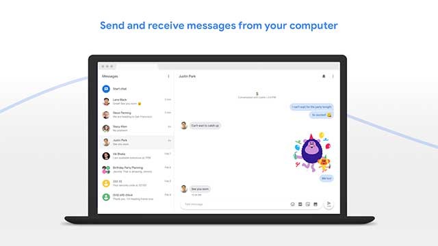 Gửi và nhận tin nhắn từ máy tính của bạn với Messages for Android
