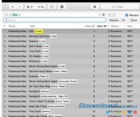 Meta cho Mac có tính năng tìm kiếm và thay thế thông minh