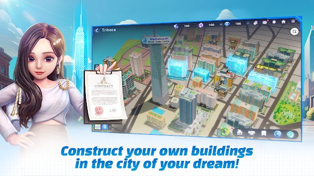 Xây dựng các tòa nhà của riêng bạn trong thành phố mơ ước