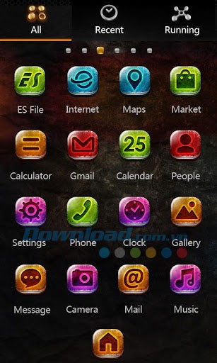 Metal GO launcher EX theme