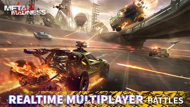 Tham gia cuộc chiến xe điên nhiều người chơi khốc liệt trong game Metal Madness