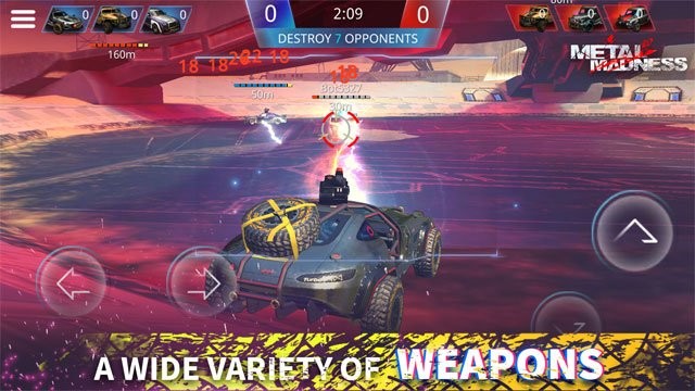 Metal Madness cung cấp nhiều loại vũ khí khác nhau