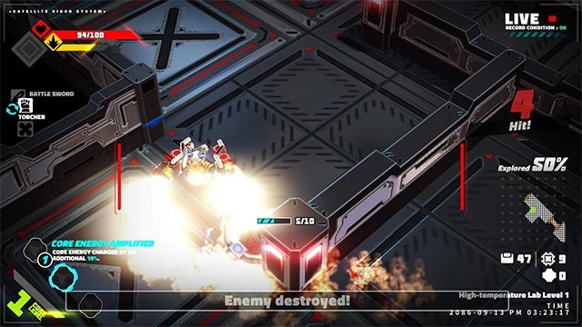 Metallic Child là game hành động phong cách chặt chém kết hợp Rogue-lite và âm nhạc