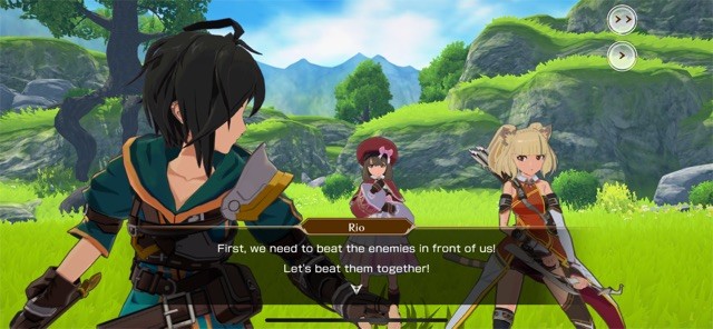 Bạn chọn ba nhân vật để thành lập một đội và cùng chiến đấu