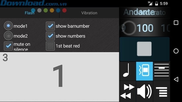 Hoạt động trên máy tính bảng Android