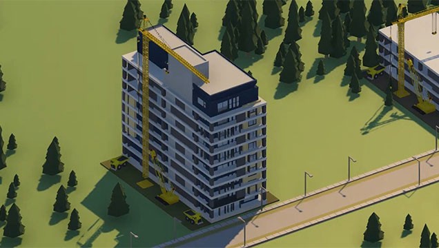 Rất nhiều công trình lớn nhỏ để bạn bố trí trong thành phố