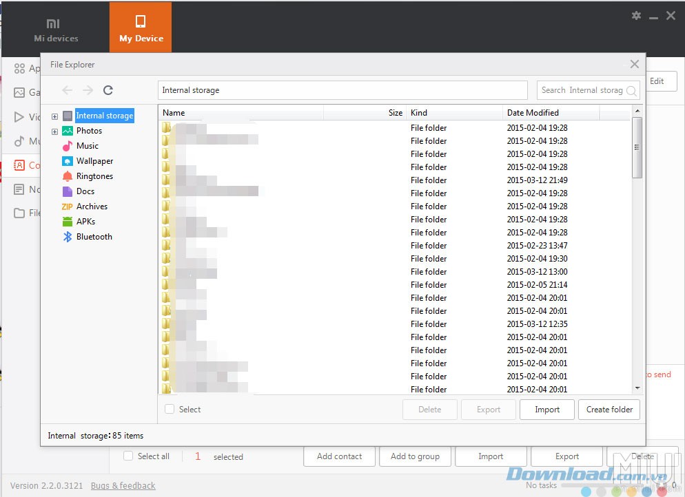 Truy cập file trên điện thoại