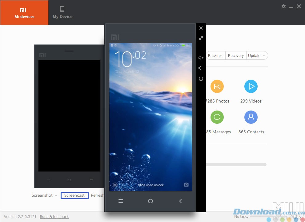 Chiếu màn hình điện thoại