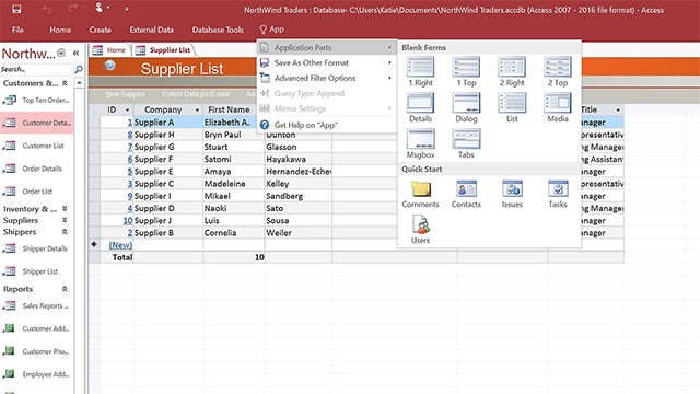 Microsoft Access tích hợp sẵn trong Microsoft 365 mang lại sự tiện lợi tối đa