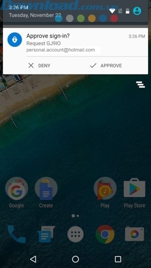 Gửi xác nhận về điện thoại