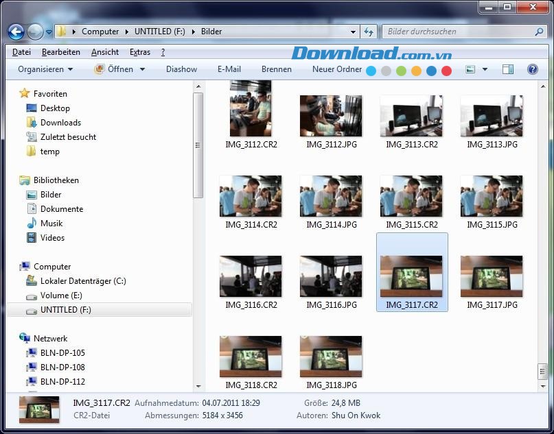Microsoft Camera Codec Pack trên Windows