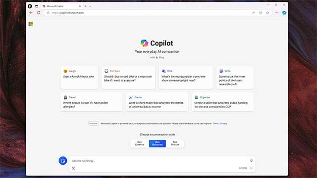 Copilot sẽ khai thác trí tuệ nhân tạo để nâng cao hiệu quả làm việc
