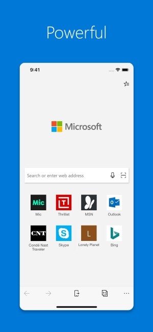 Trình duyệt web mobile Microsoft Edge cho iOS