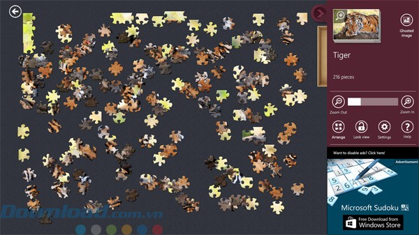 Ghép tranh từ 216 miếng ghép