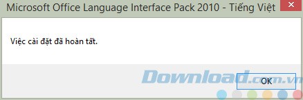 Cài đặt hoàn tất