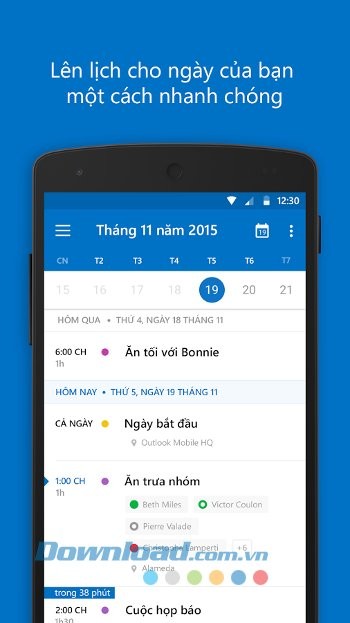 Quản lý sự kiện dễ dàng với Microsoft Outlook