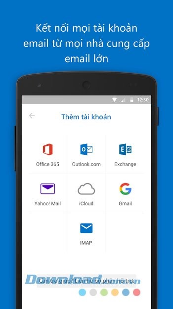 Kết nối nhiều tài khoản với Microsoft Outlook