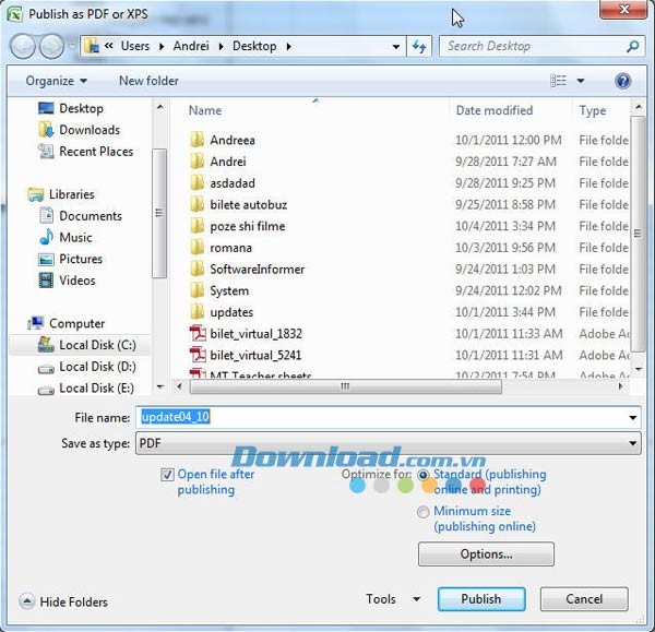 Microsoft Save as PDF
