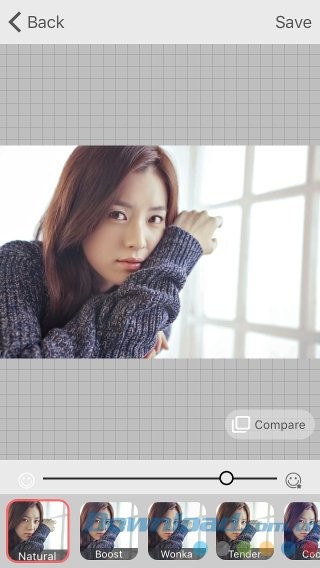 Màn hình nâng cấp ảnh một chạm