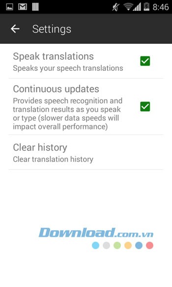 Microsoft Translator cho Android