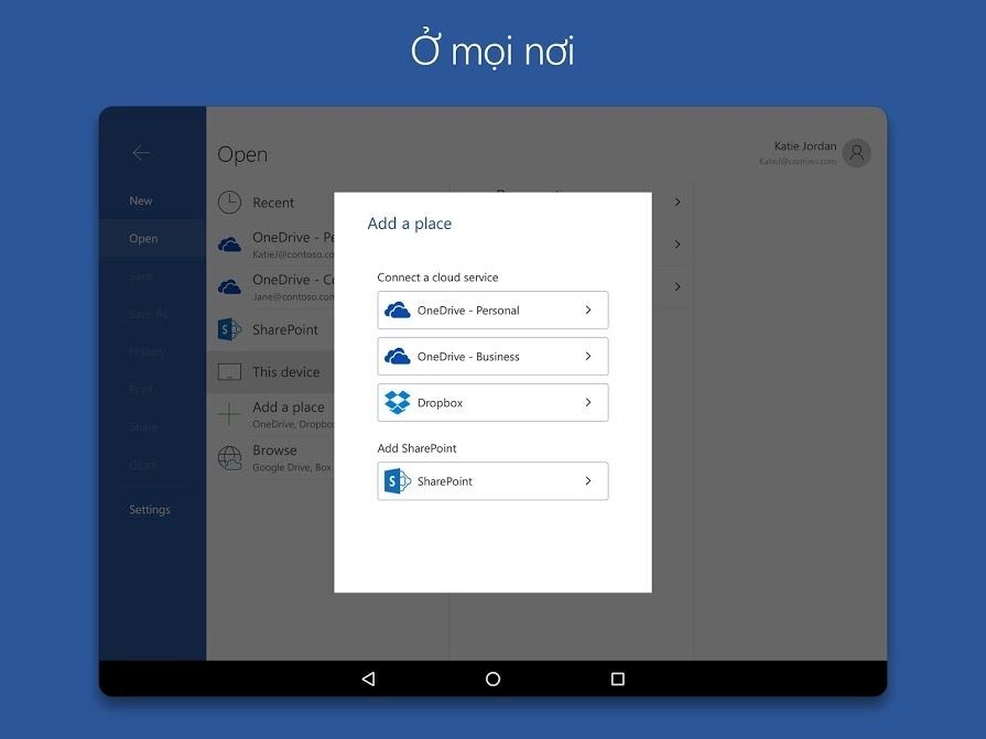 Làm việc mọi lúc mọi nơi trên Microsoft Word cho Android