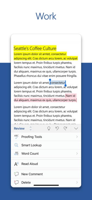 Xử lý văn bản đa dạng với Word cho iPhone