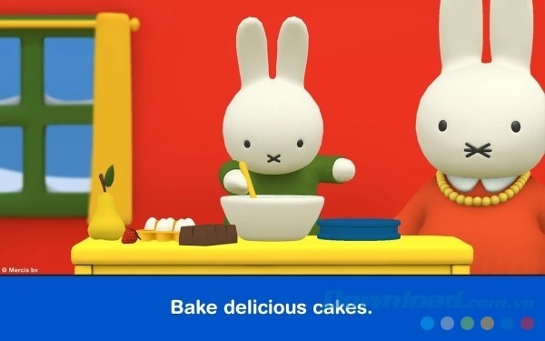 Miffy's World cho Android sở hữu thiết kế đồ họa rực rỡ sắc màu, đúng sở thích của các em nhỏ