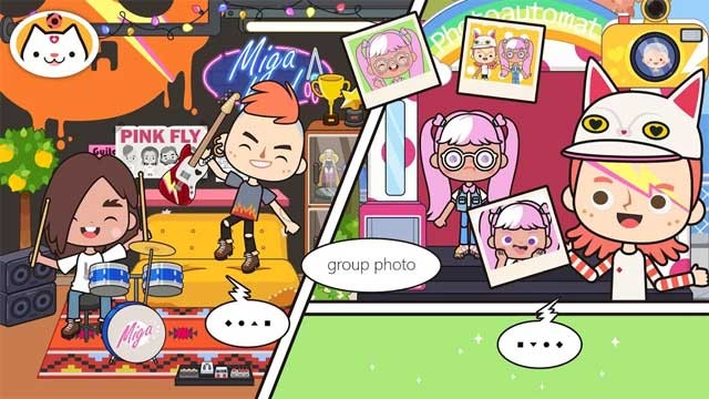 Các bé hãy ghé thăm mọi cửa hàng và mua sắm thỏa thích ngay thôi nào