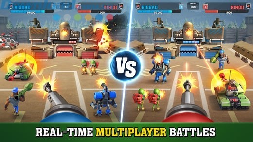 Chiến đấu trong chế độ multiplayer với các trận chiến 1v1 thời gian thực