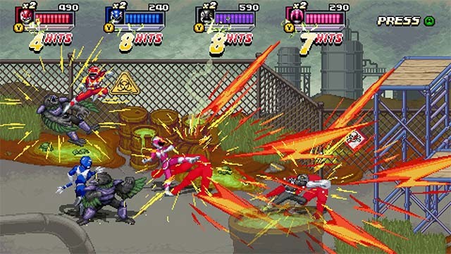 Chế độ chơi 5 người online hoặc offline trong Mighty Morphin Power Rangers: Rita's Rewind