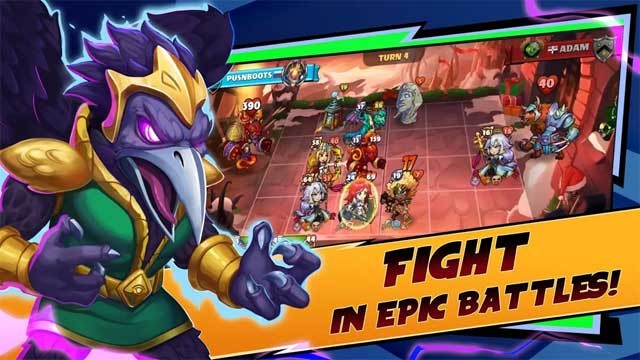 Tranh tài trong những trận chiến hoành tráng của Mighty Party: Heroes Clash cho Android