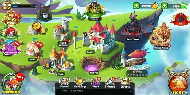 Mighty Party: Heroes Clash sở hữu hệ thống đồ họa đẹp mắt và đầy màu sắc