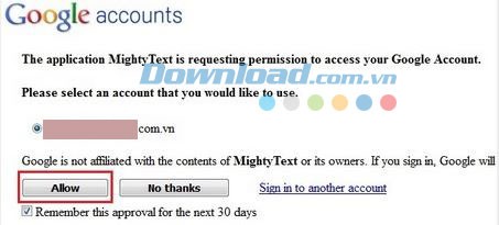 Quyền truy cập Gmail