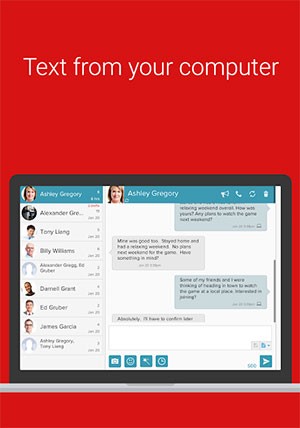 MightyText for Android là ứng dụng nhắn tin SMS trên PC