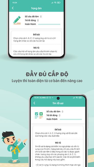 Đầy đủ cấp độ