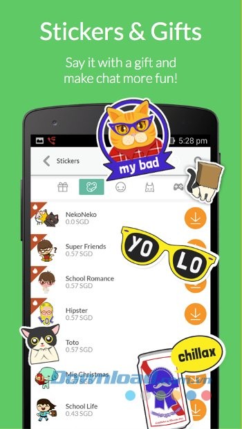 Bộ sưu tập nhãn dán của Migme