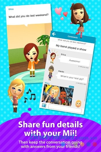 Trò chuyện với bạn bè trên Miitomo