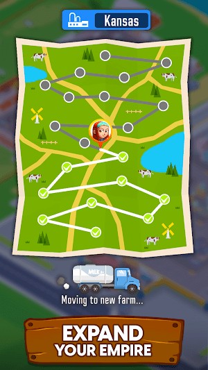 Mở rộng đế chế sữa của bạn trong Milk Farm Tycoon