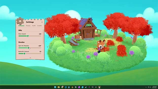 Khung cảnh yên tĩnh và nhạc nền du dương giúp thư giãn