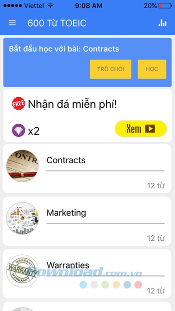 Học 600 từ TOEIC