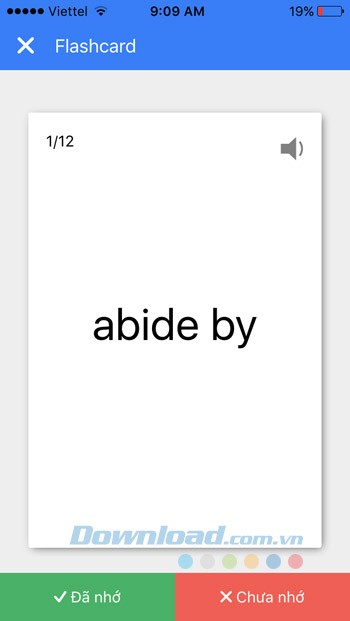 Học từ vựng thông qua Flashcard