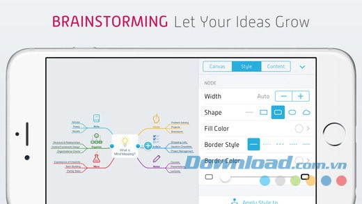 MindNode cho iOS lên sơ đồ tư duy cho ý tưởng nhanh chóng