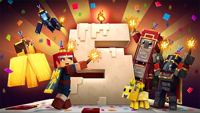 Tham gia sự kiện sinh nhật 2 tuổi của Minecraft Dungeon để nhận những phần quà hấp dẫn