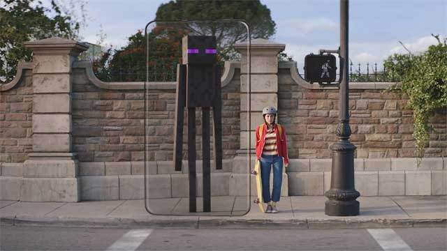 Trong Minecraft Earth, bạn có nhiệm vụ săn tìm tài nguyên và xây dựng các công trình tuyệt vời