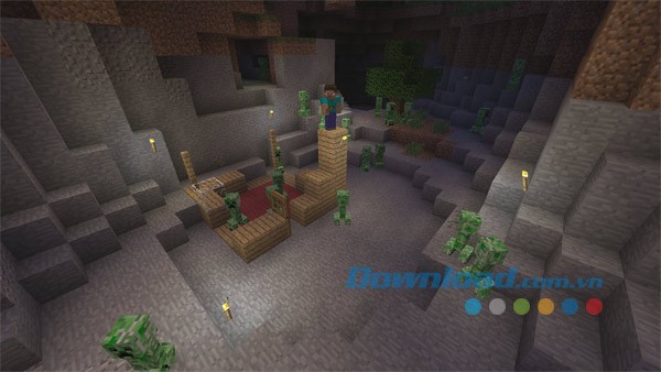 Bạn cần xây nơi trú ẩn vững chắc trong Minecraft: PlayStation để lũ quỷ không xâm nhập được
