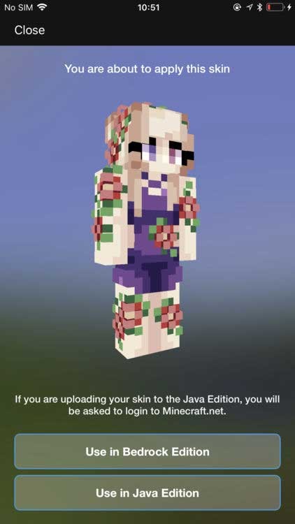 Minecraft: Skin Studio hỗ trợ phiên bản Java và Bedrock Edition
