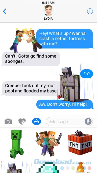 Nhãn dán game Minecraft