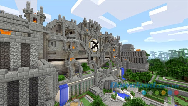 Ngắm nhìn phong cách đồ họa điểm ảnh 3 chiều của game chiến thuật xây dựng Minecraft: Xbox One Edition