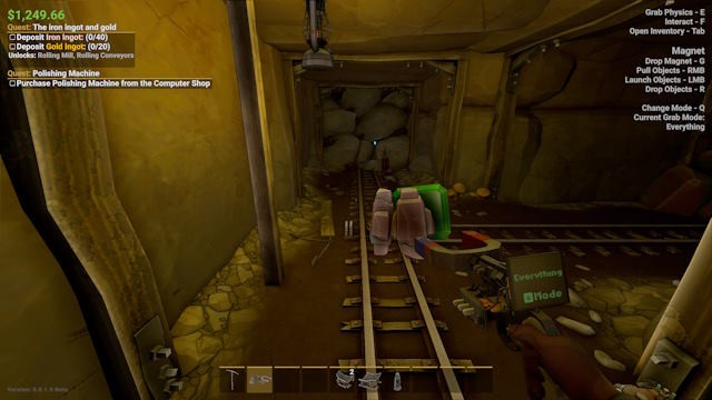 MineMogul là game mô phỏng khai thác mỏ theo cơ chế vật lý